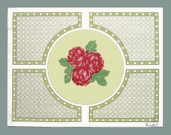 Beauville Valencay French floral tablecloth