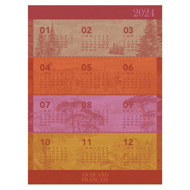Calendar 2024 French Tea Towel